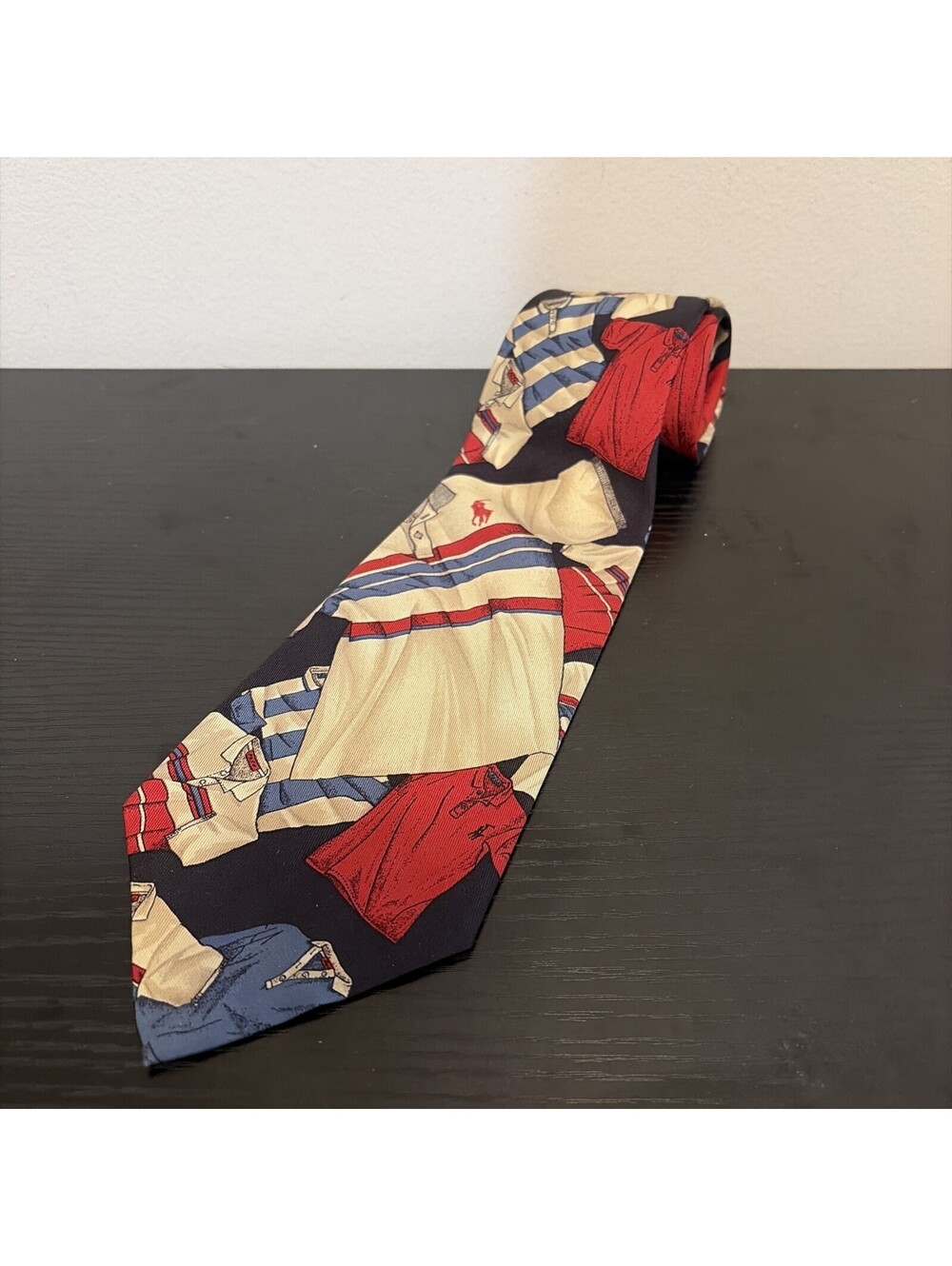 Ralph Lauren Men Accessories Vtg Lauren Polo Shirt Pattern Tie Limited Edition